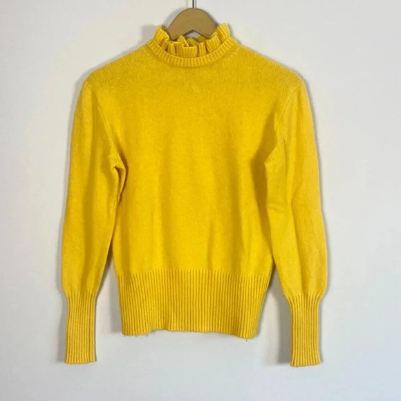 J. Crew Yellow Wool Blend Sweater - Picture 1 of 10